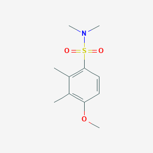 molecular formula C11H17NO3S B5542952 4-methoxy-N,N,2,3-tetramethylbenzenesulfonamide 