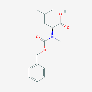 molecular formula C15H21NO4 B554300 N-Cbz-N-methyl-L-leucine CAS No. 33099-08-0