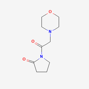 molecular formula C10H16N2O3 B5543024 1-(4-morpholinylacetyl)-2-pyrrolidinone 