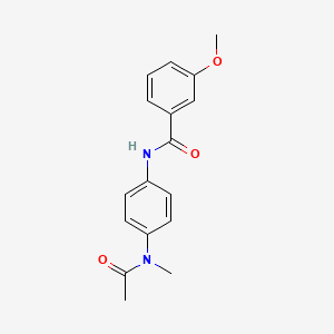 molecular formula C17H18N2O3 B5543115 N-{4-[acetyl(methyl)amino]phenyl}-3-methoxybenzamide 