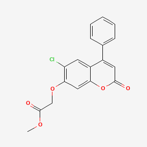 molecular formula C18H13ClO5 B5543146 methyl [(6-chloro-2-oxo-4-phenyl-2H-chromen-7-yl)oxy]acetate 