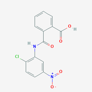 molecular formula C14H9ClN2O5 B5543183 2-{[(2-chloro-5-nitrophenyl)amino]carbonyl}benzoic acid CAS No. 19356-84-4