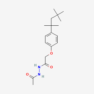 molecular formula C18H28N2O3 B5543189 N'-乙酰基-2-［4-（1,1,3,3-四甲基丁基）苯氧基］乙酰肼 