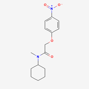 molecular formula C15H20N2O4 B5543214 N-cyclohexyl-N-methyl-2-(4-nitrophenoxy)acetamide 
