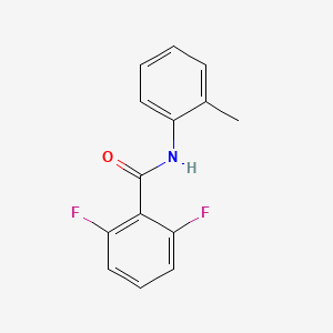 molecular formula C14H11F2NO B5543271 2,6-二氟-N-(2-甲苯基)苯甲酰胺 