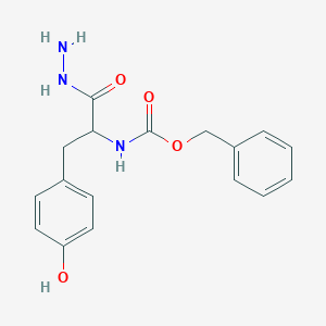 B554330 (S)-Benzyl (1-hydrazinyl-3-(4-hydroxyphenyl)-1-oxopropan-2-yl)carbamate CAS No. 16679-95-1
