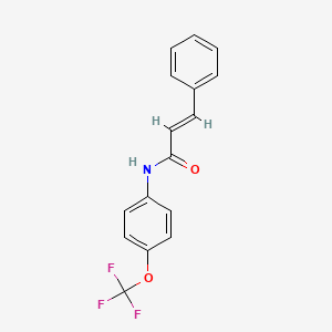 molecular formula C16H12F3NO2 B5543340 3-phenyl-N-[4-(trifluoromethoxy)phenyl]acrylamide 