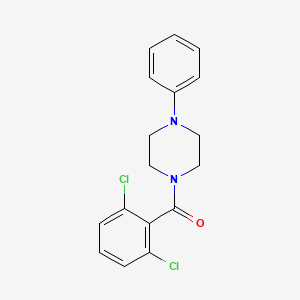 molecular formula C17H16Cl2N2O B5543341 1-(2,6-dichlorobenzoyl)-4-phenylpiperazine 