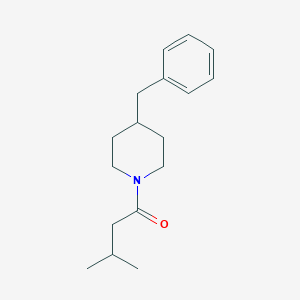 molecular formula C17H25NO B5543388 4-苄基-1-(3-甲基丁酰基)哌啶 