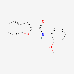 molecular formula C16H13NO3 B5543405 N-(2-methoxyphenyl)-1-benzofuran-2-carboxamide 