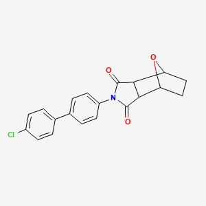 molecular formula C20H16ClNO3 B5543485 4-(4'-chloro-4-biphenylyl)-10-oxa-4-azatricyclo[5.2.1.0~2,6~]decane-3,5-dione 