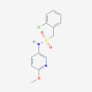 molecular formula C13H13ClN2O3S B5543506 1-(2-chlorophenyl)-N-(6-methoxy-3-pyridinyl)methanesulfonamide 