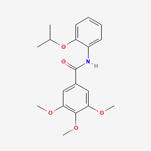molecular formula C19H23NO5 B5543512 N-(2-isopropoxyphenyl)-3,4,5-trimethoxybenzamide 