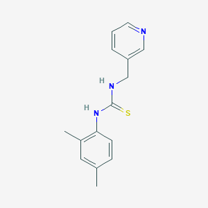 molecular formula C15H17N3S B5543547 N-(2,4-dimethylphenyl)-N'-(3-pyridinylmethyl)thiourea 