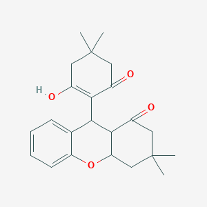 molecular formula C23H28O4 B5543564 9-(2-hydroxy-4,4-dimethyl-6-oxo-1-cyclohexen-1-yl)-3,3-dimethyl-2,3,4,4a,9,9a-hexahydro-1H-xanthen-1-one 