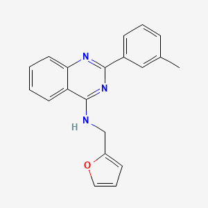 molecular formula C20H17N3O B5543605 N-(2-furylmethyl)-2-(3-methylphenyl)-4-quinazolinamine 