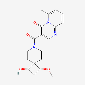 molecular formula C19H23N3O4 B5543642 3-{[(1R*,3S*)-1-hydroxy-3-methoxy-7-azaspiro[3.5]non-7-yl]carbonyl}-6-methyl-4H-pyrido[1,2-a]pyrimidin-4-one 