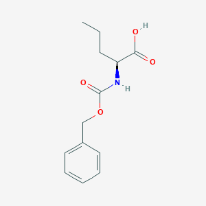 molecular formula C13H17NO4 B554367 (S)-2-(((苄氧羰基)氨基)戊酸 CAS No. 21691-44-1