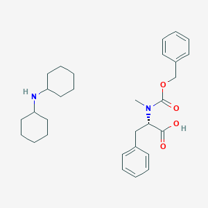 molecular formula C18H19NO4*C12H23N B554373 二环己胺 (S)-2-(((苄氧基)羰基)(甲基)氨基)-3-苯基丙酸酯 CAS No. 2899-08-3