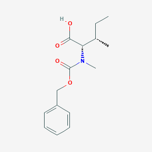 molecular formula C15H21NO4 B554374 (2S,3S)-2-(((苄氧羰基)(甲基)氨基)-3-甲基戊酸 CAS No. 42417-66-3