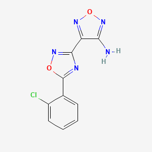 4-[5-(2-chlorophenyl)-1,2,4-oxadiazol-3-yl]-1,2,5-oxadiazol-3-amine