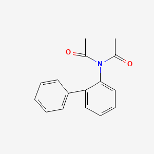 molecular formula C16H15NO2 B5543852 N-acetyl-N-2-biphenylylacetamide 