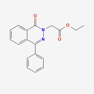 molecular formula C18H16N2O3 B5543881 ethyl (1-oxo-4-phenyl-2(1H)-phthalazinyl)acetate CAS No. 296876-23-8