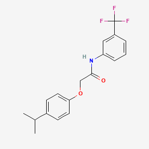 molecular formula C18H18F3NO2 B5543939 2-(4-异丙基苯氧基)-N-[3-(三氟甲基)苯基]乙酰胺 