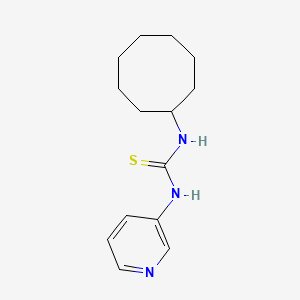 molecular formula C14H21N3S B5543969 N-环辛基-N'-吡啶-3-基硫脲 