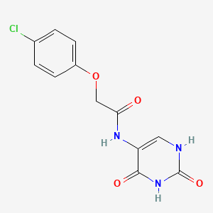 molecular formula C12H10ClN3O4 B5544086 2-(4-chlorophenoxy)-N-(2,4-dioxo-1,2,3,4-tetrahydro-5-pyrimidinyl)acetamide 