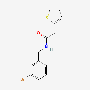 molecular formula C13H12BrNOS B5544124 N-(3-bromobenzyl)-2-(2-thienyl)acetamide 