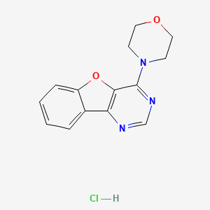 molecular formula C14H14ClN3O2 B5544146 4-(4-morpholinyl)[1]benzofuro[3,2-d]pyrimidine hydrochloride 