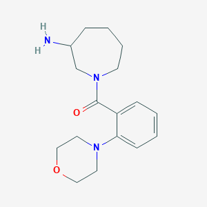 molecular formula C17H25N3O2 B5544169 1-[2-(4-morpholinyl)benzoyl]-3-azepanamine dihydrochloride 