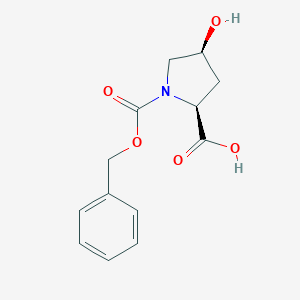 molecular formula C13H15NO5 B554417 (2S,4S)-1-((苯甲氧羰基)羰基)-4-羟基吡咯烷-2-羧酸 CAS No. 13504-86-4