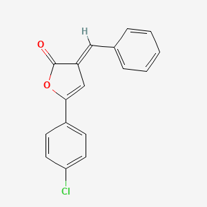 molecular formula C17H11ClO2 B5544203 3-苯亚甲基-5-(4-氯苯基)-2(3H)-呋喃酮 