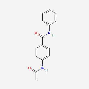 molecular formula C15H14N2O2 B5544218 4-(acetylamino)-N-phenylbenzamide 