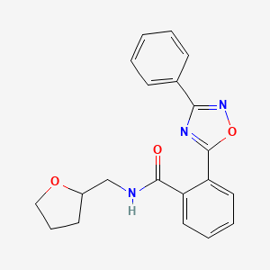 2-(3-phenyl-1,2,4-oxadiazol-5-yl)-N-(tetrahydro-2-furanylmethyl)benzamide