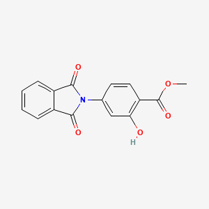 molecular formula C16H11NO5 B5544281 methyl 4-(1,3-dioxo-1,3-dihydro-2H-isoindol-2-yl)-2-hydroxybenzoate CAS No. 35019-69-3