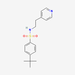 molecular formula C17H22N2O2S B5544322 4-叔丁基-N-(2-吡啶-4-基乙基)苯磺酰胺 