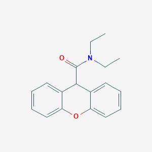 molecular formula C18H19NO2 B5544348 N,N-二乙基-9H-噌吨-9-甲酰胺 