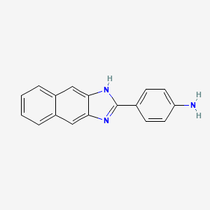 molecular formula C17H13N3 B5544349 4-(1H-萘并[2,3-d]咪唑-2-基)苯胺 