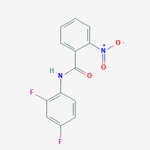 molecular formula C13H8F2N2O3 B5544442 N-(2,4-difluorophenyl)-2-nitrobenzamide 