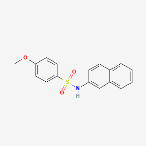 molecular formula C17H15NO3S B5544461 4-methoxy-N-2-naphthylbenzenesulfonamide 