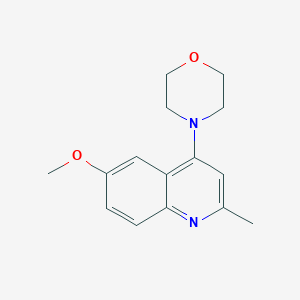 molecular formula C15H18N2O2 B5544491 6-methoxy-2-methyl-4-(4-morpholinyl)quinoline 