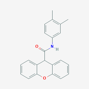 molecular formula C22H19NO2 B5544542 N-(3,4-二甲苯基)-9H-氧杂蒽-9-甲酰胺 