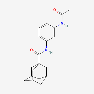 molecular formula C19H24N2O2 B5544563 N-[3-(acetylamino)phenyl]-1-adamantanecarboxamide 