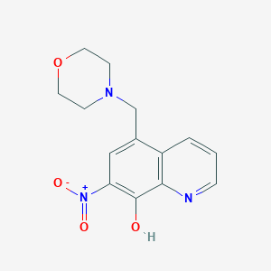molecular formula C14H15N3O4 B5544610 5-(4-morpholinylmethyl)-7-nitro-8-quinolinol 