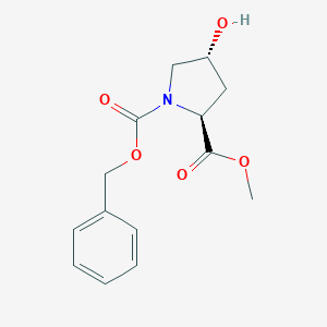 molecular formula C14H17NO5 B554473 (R)-2-(((benzyloxy)carbonyl)amino)-3-(4-hydroxyphenyl)propanoic acid CAS No. 64205-12-5