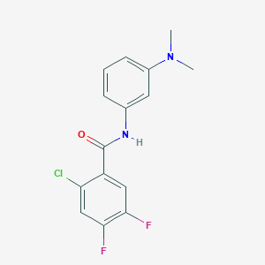 2-chloro-N-[3-(dimethylamino)phenyl]-4,5-difluorobenzamide