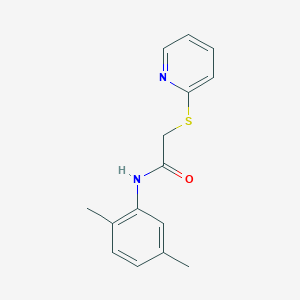 molecular formula C15H16N2OS B5544803 N-(2,5-dimethylphenyl)-2-(2-pyridinylthio)acetamide 